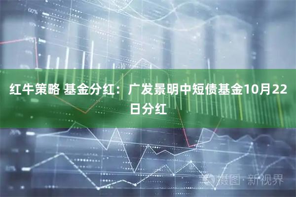 红牛策略 基金分红：广发景明中短债基金10月22日分红